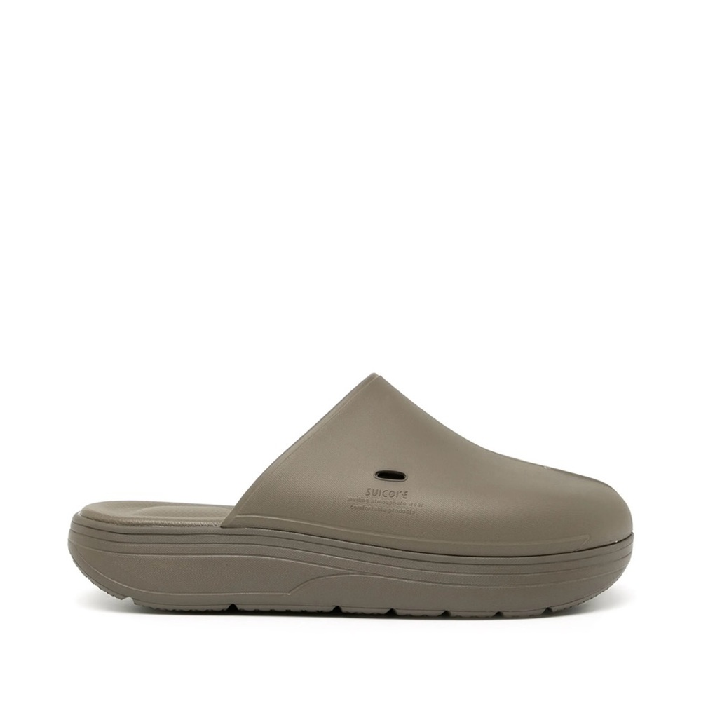 Suicoke Polk slides in olive green size 8